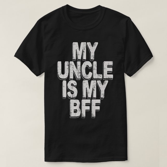 Camiseta mi tío es mi amigo (Diseño del anverso)
