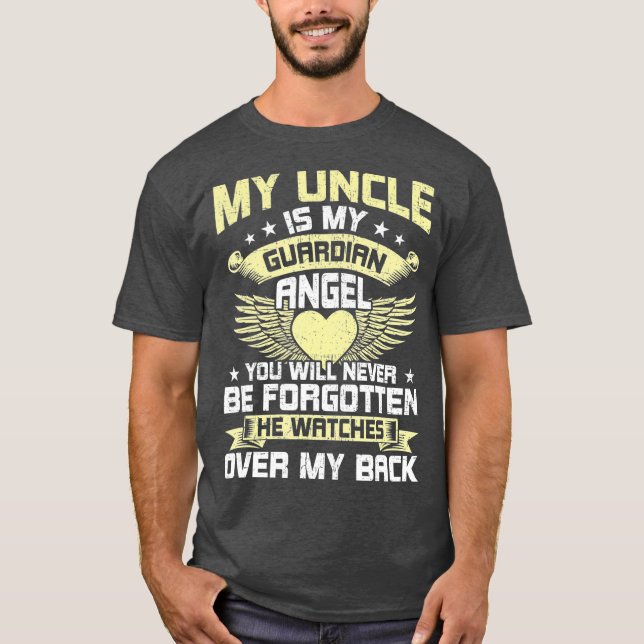 Camiseta Mi Tío Es Mi Monumento Al Ángel De Guardia (Anverso)