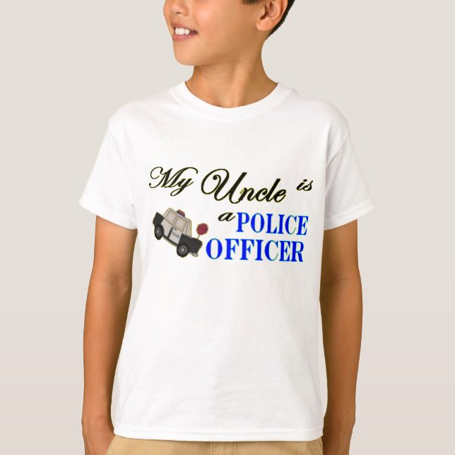 Camiseta Mi tío es oficial de policía (Anverso)