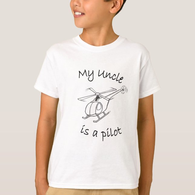 Camiseta Mi tío es piloto (Anverso)