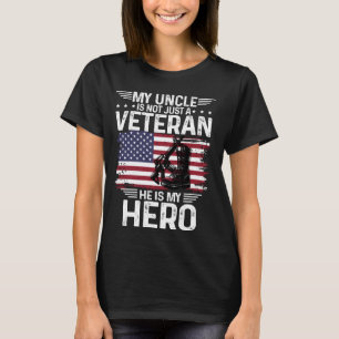 Camiseta Mi Tío Es Veterano, Es Mi Ejército Camisas Héroes.