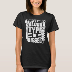 Camiseta Mi Tipo De Sangre Es Diesel Diesel Diesel Funny Au