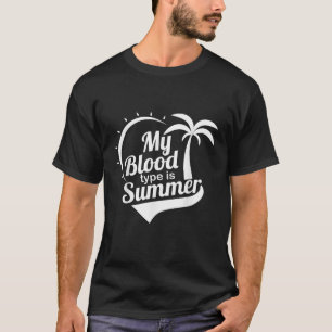 Camiseta Mi Tipo De Sangre Es Divertido Sol De Árbol De Pal