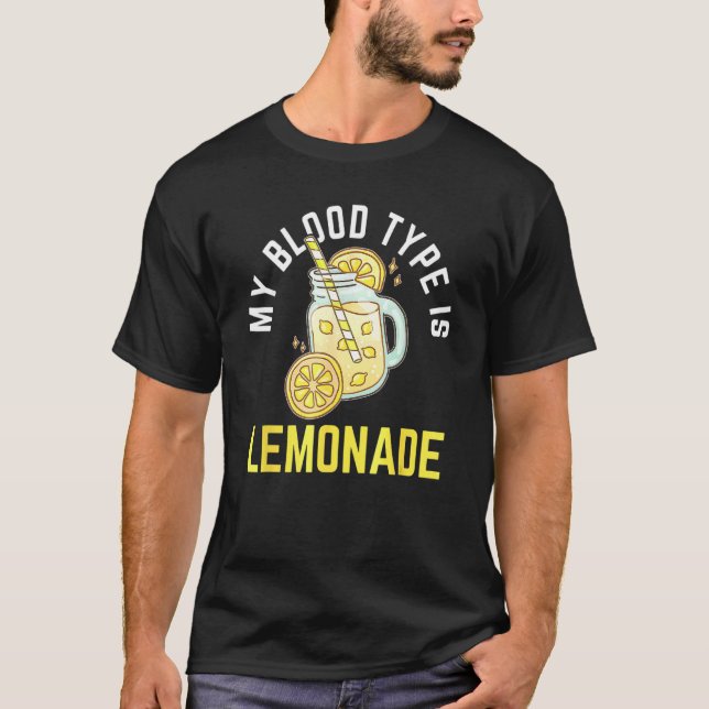 Camiseta Mi Tipo De Sangre Es Lemonade (Anverso)