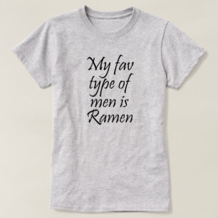CAMISETA MI TIPO FAV DE HOMBRES ES RAMEN