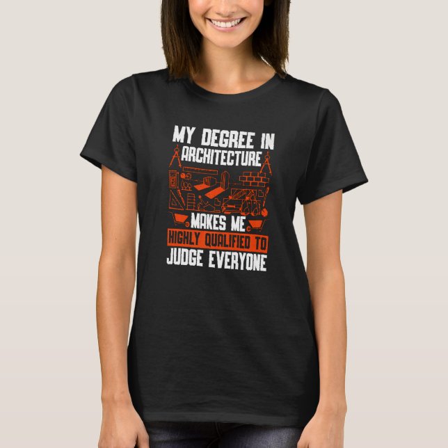Camiseta Mi título en arquitectura Edificio de arquitectura (Anverso)