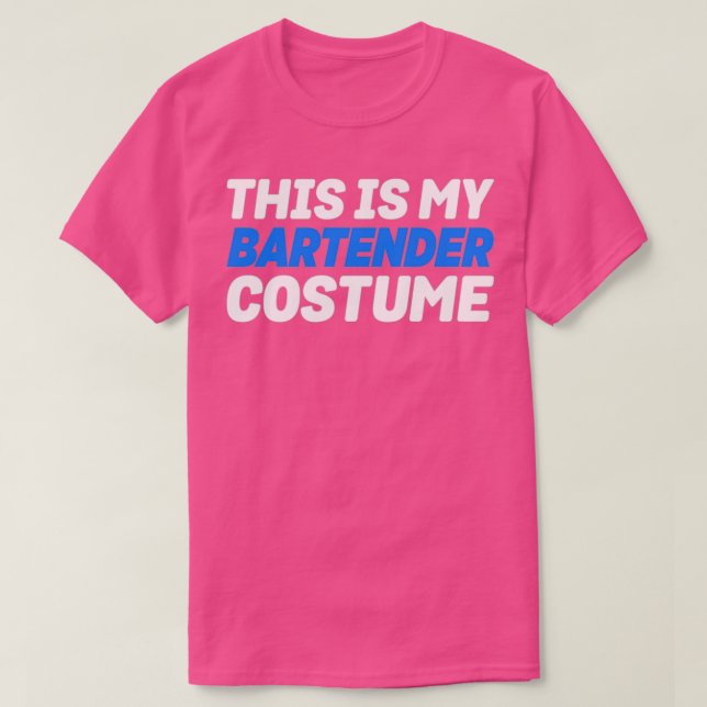 Camiseta Mi traje de barman (Diseño del anverso)