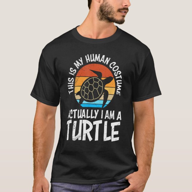 Camiseta Mi traje humano soy una tortuga (Anverso)