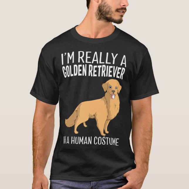 Camiseta Mi Trato Humano Es Realmente Un Perro Que Recupera (Anverso)