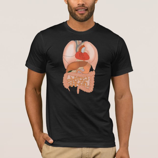 Camiseta Mi tripa, órganos digestivos (Anverso)