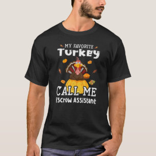 Camiseta Mi Turquía favorita me llama asistente de servicio