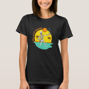 Camiseta Mi última salpicadura Novia esqueleto playa despe