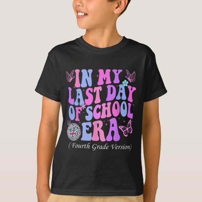 Camiseta Mi Último Día De Escuela Cuarto Profesor De Cuarto (Anverso)