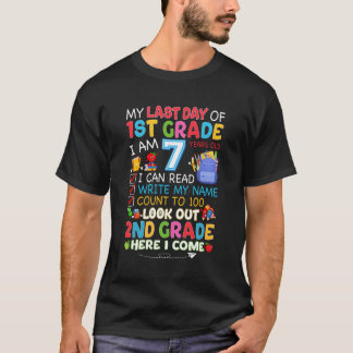 Camiseta Mi Último Día De Graduación De Primer Grado Segund