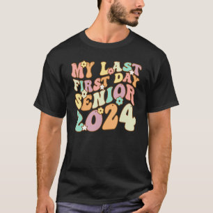 Camiseta Mi Último Primer Día De Colegio Senior 2024 Flor D