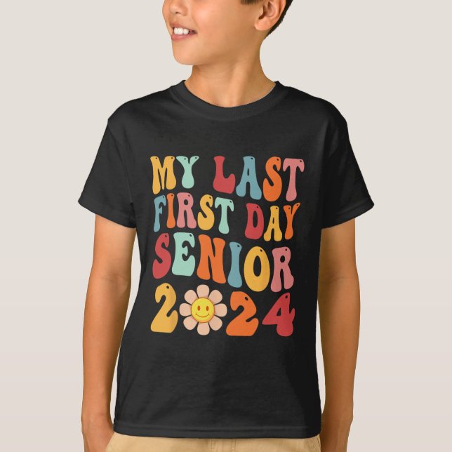 Camiseta Mi Último Primer Día Senior 2024 Volver A La Clase (Anverso)