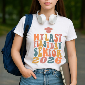 Camiseta Mi último primer día, Senior 2026 Personalizado
