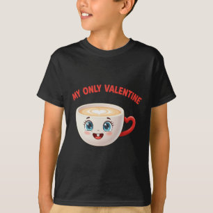 Camiseta Mi único café de San Valentín Cute Heart Bebida Hu