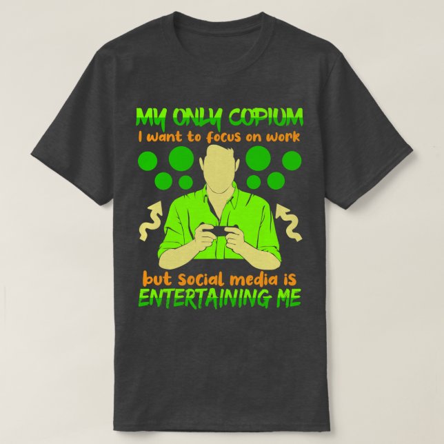 Camiseta Mi Único Copio Que Quiero Centrar En El Trabajo Pe (Diseño del anverso)