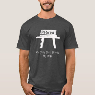 Camiseta Mi único jefe ahora es mi esposa Humor divertido d