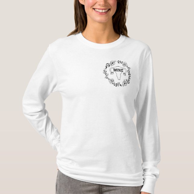 Camiseta Mi útero es mío (Anverso)