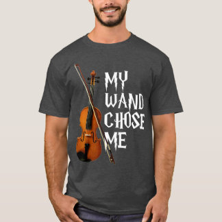 Camiseta Mi varita me eligió un regalo violinista