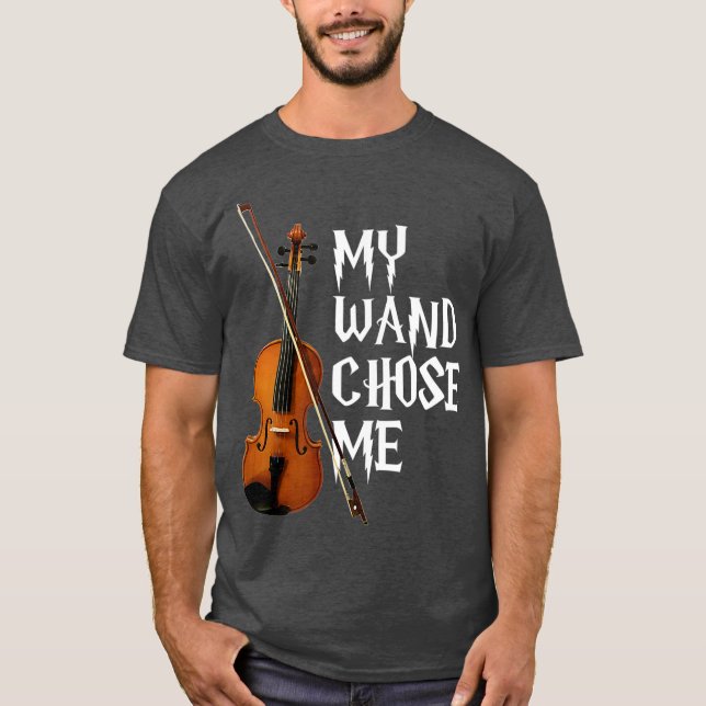 Camiseta Mi varita me eligió un regalo violinista (Anverso)