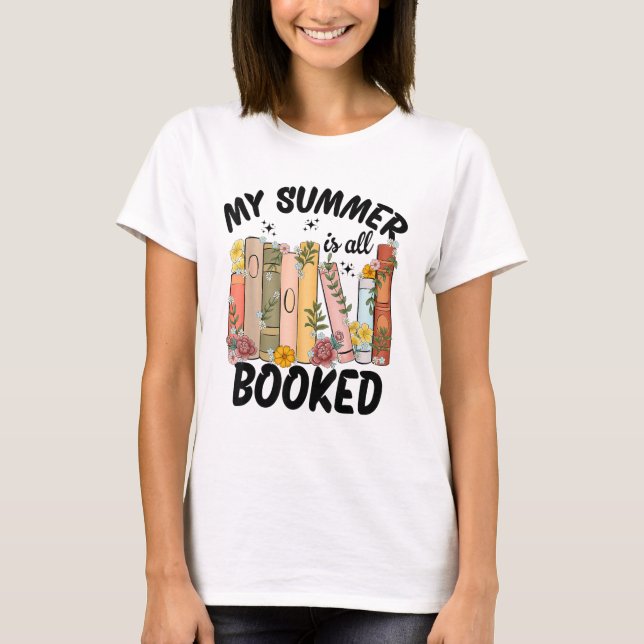 Camiseta Mi Verano Es Todo Un Libro Bocido Leyendo Libros D (Anverso)