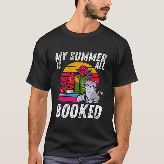 Camiseta Mi Verano Está Todo Relacionado Leyendo Amor De Ga (Anverso)