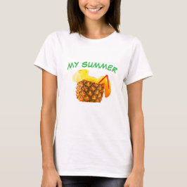 Camiseta MI VERANO – Jugo de Piña Vibraciones Tropicales de
