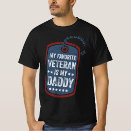 Camiseta mi veterano favorito es mi idea de regalo de papá