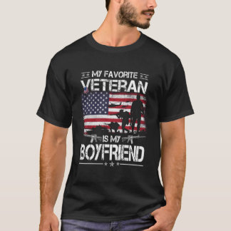 Camiseta Mi Veterano Favorito Es Mi Novio - Los Hombres De