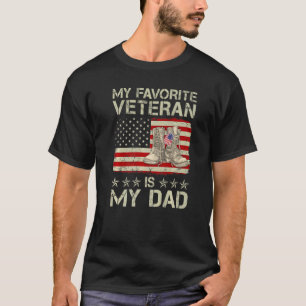Camiseta Mi Veterano Favorito Es Mi Padre Combate Boots Ame