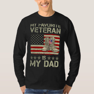 Camiseta Mi Veterano Favorito Es Mi Padre Combate Boots Ame