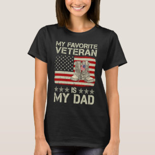 Camiseta Mi Veterano Favorito Es Mi Padre Combate Boots Ame