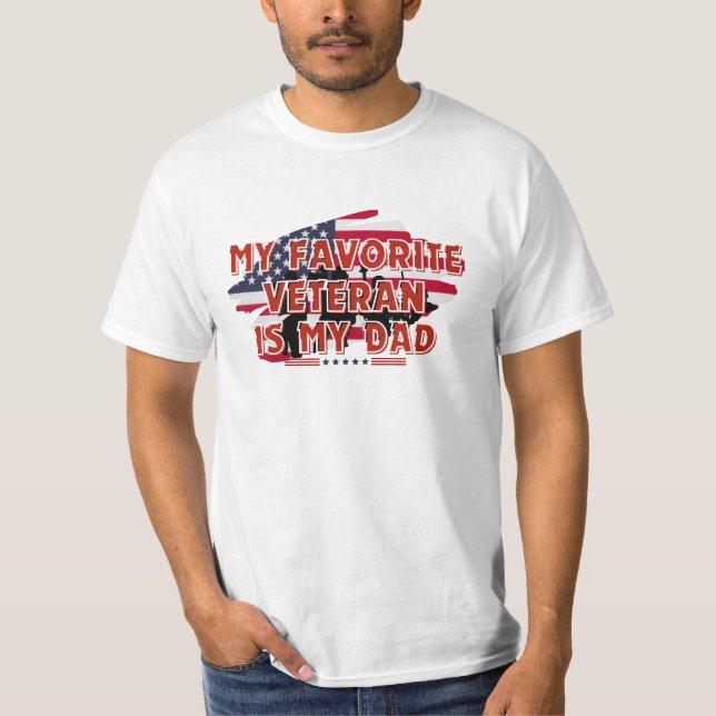 Camiseta Mi veterano favorito es mi papá (Anverso)