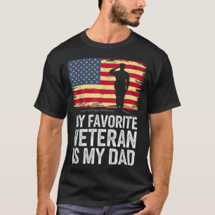 Camiseta Mi veterano favorito es mi papá