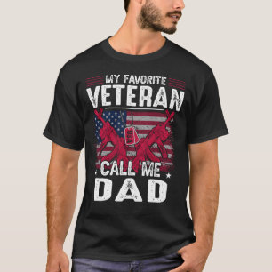 Camiseta Mi veterano favorito me llama Día de Veteranos de