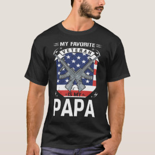 Camiseta Mi veterinario favorito es mi bandera de la PAPA d