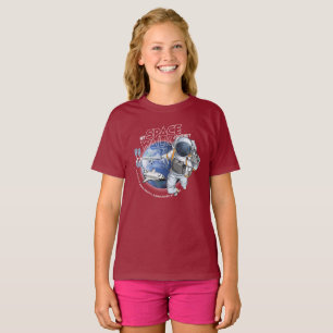 Camiseta Mi viaje de caminata espacial (Modo oscuro)   Niño