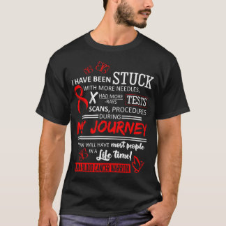 Camiseta Mi Viaje Soy Un Guerrero Del Cáncer De Sangre