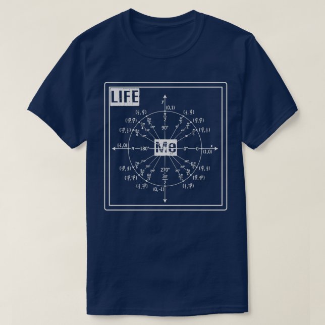 Camiseta Mi vida diseño matemática y vida y matemáticas (Diseño del anverso)