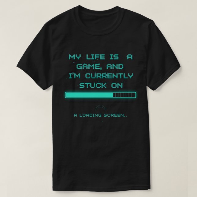 Camiseta Mi vida es un juego y estoy atrapado en la carrera (Diseño del anverso)