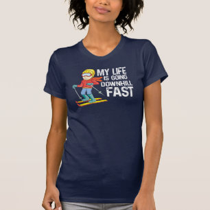 Camiseta Mi vida se está volviendo cuesta abajo rápido invi