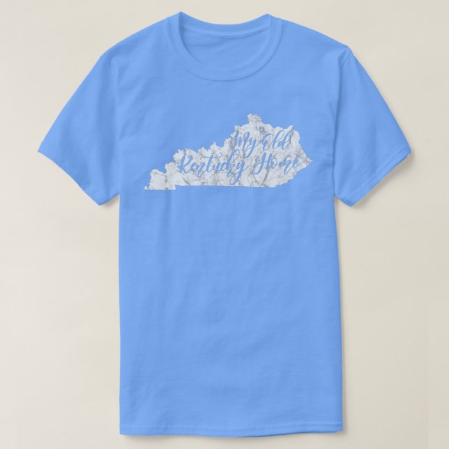 Camiseta Mi viejo estado de Bluegrass en casa de Kentucky e (Diseño del anverso)