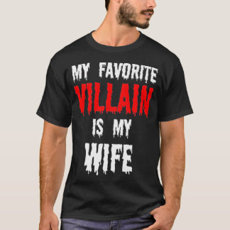 Camiseta Mi villano favorito es mi esposo Halloween