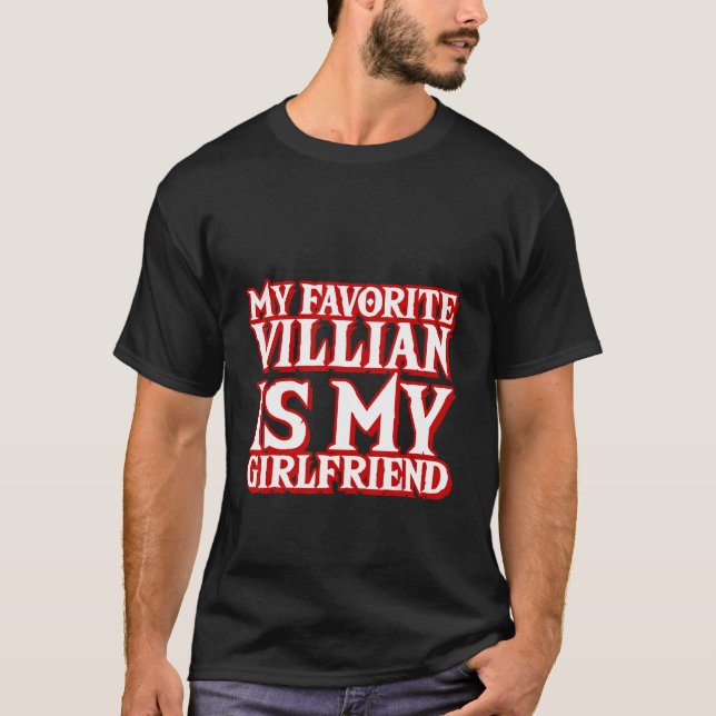 Camiseta Mi villano favorito es mi novia (Anverso)