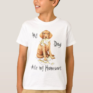 Camiseta Mi Vizsla se comió mi hogar
