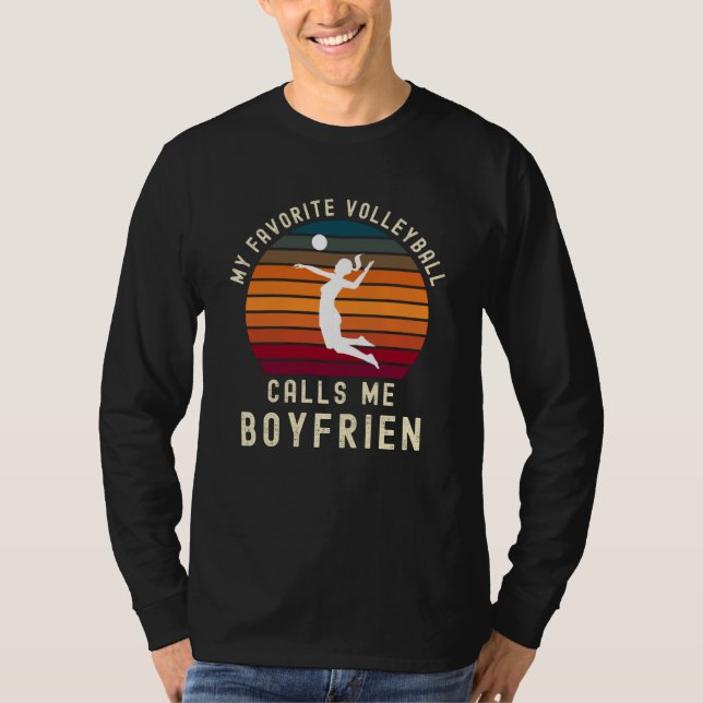 Camiseta Mi voleibol favorito me llama novio (Anverso)