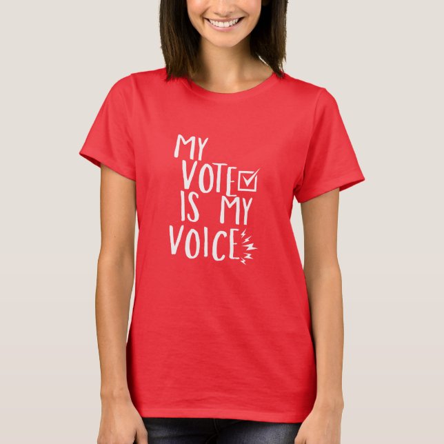 Camiseta Mi voto es mi voz (Anverso)